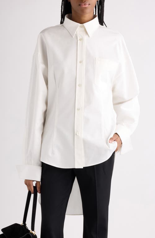 Balenciaga Balenciaga Classic Cotton & Silk Poplin Button-Up Shirt