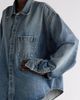 Balenciaga Balenciaga Cocoon Oversize Denim Button-Up Shirt - 4
