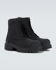 Balenciaga Balenciaga Combat Strike canvas lace-up boots - 5