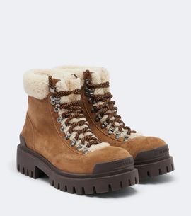 Balenciaga Balenciaga Combat Strike suede lace-up boots