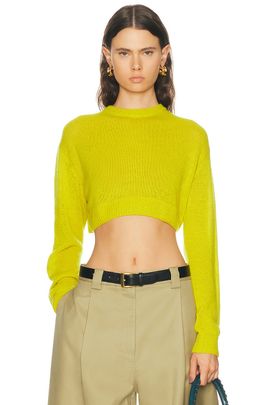 Balenciaga Balenciaga Cropped Crewneck Sweater