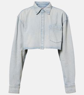 Balenciaga Balenciaga Cropped denim shirt