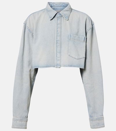 Balenciaga Balenciaga Cropped denim shirt