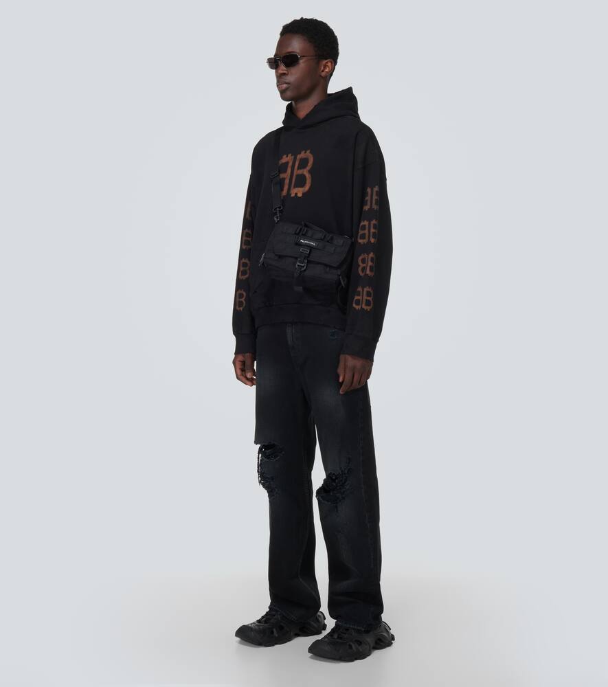 Balenciaga - Crypto cotton jersey hoodie