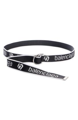 Balenciaga Balenciaga D-Ring Webbed Belt