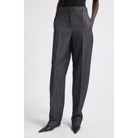 Balenciaga Balenciaga Denim Look Wool Twill Fittined Trousers