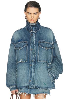 Balenciaga Balenciaga Denim Parka