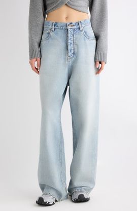 Balenciaga Balenciaga Distressed Baggy Fit Jeans