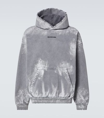 Balenciaga Balenciaga Distressed cotton jersey hoodie