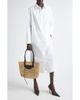 Balenciaga Balenciaga Draped Back Long Sleeve Cotton Poplin Shirtdress - 1
