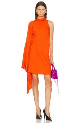 Balenciaga Balenciaga Draped Midi Dress