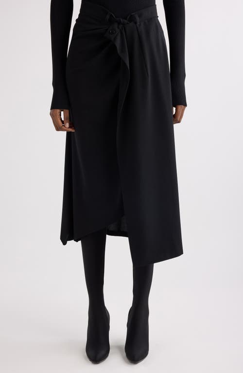 Balenciaga Balenciaga Draped Tailored Crepe Skirt