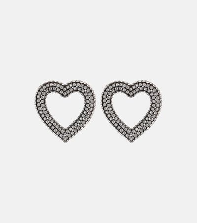 Balenciaga Balenciaga Embellished heart earrings