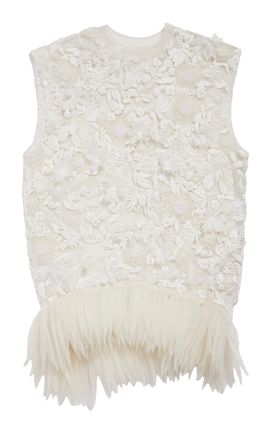 Balenciaga Balenciaga Embroidered Organza Mini Dress