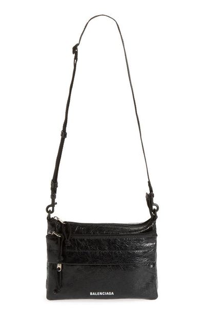 Balenciaga Balenciaga Explorer Double Pouch Lambskin Messenger Bag