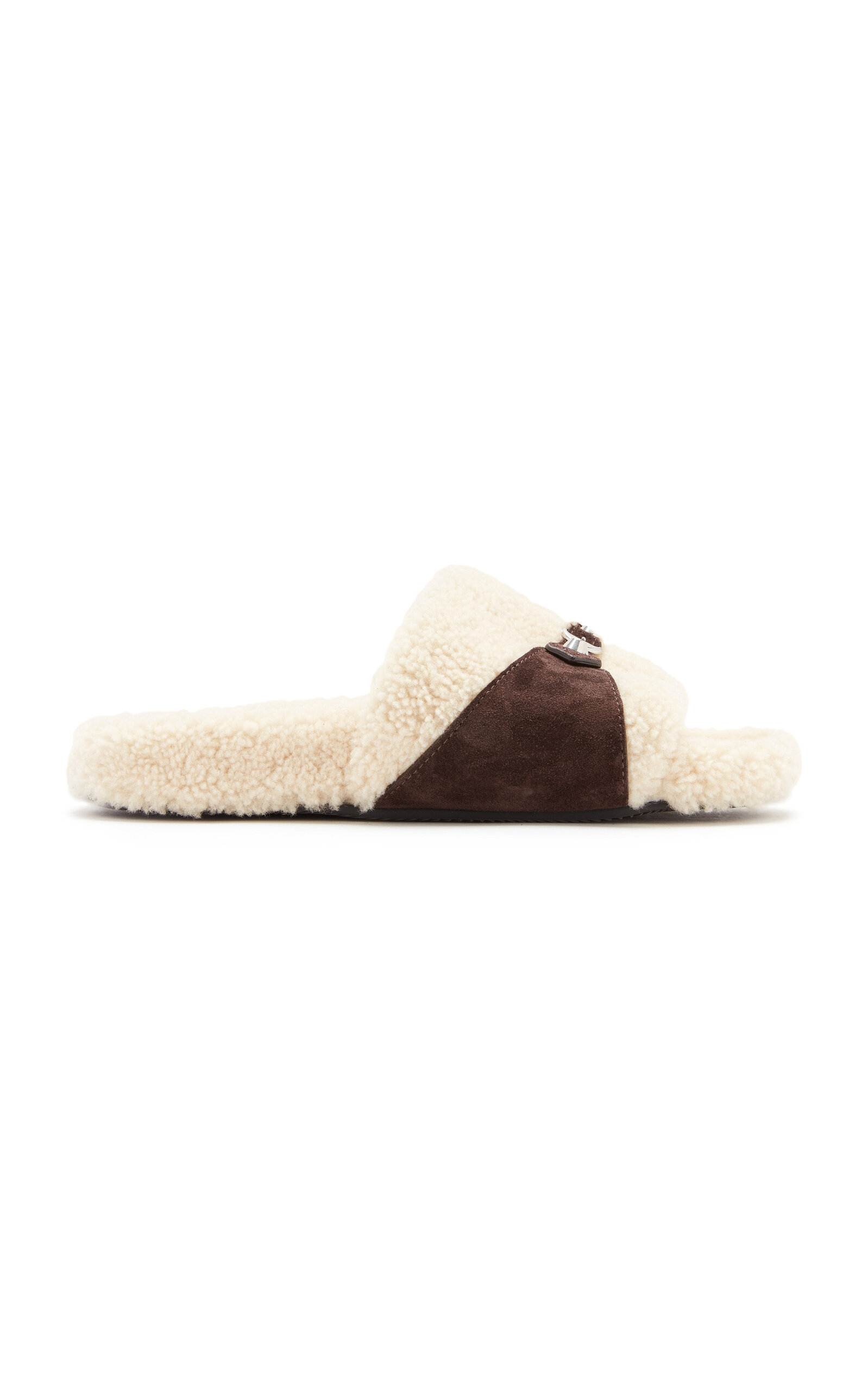 Balenciaga Balenciaga Faux Fur Suede Slides