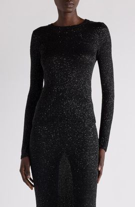 Balenciaga Balenciaga Fitted Sequin Crewneck Sweater