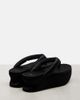 Balenciaga Balenciaga Gaeta satin wedge thong sandals - 3