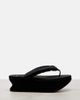 Balenciaga Balenciaga Gaeta satin wedge thong sandals - 5