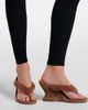 Balenciaga Balenciaga Gaeta velvet wedge thong sandals - 2