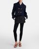 Balenciaga Balenciaga Gaeta velvet wedge thong sandals - 4