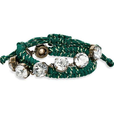 Balenciaga Balenciaga Gala Double Cord Stone Bracelet
