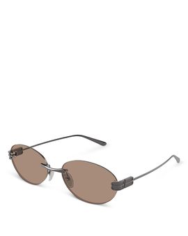Balenciaga Balenciaga Gossip Oval Rimless Sunglasses, 59mm