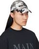Balenciaga Balenciaga Gray & Black Camo Cotton Ripstop Cap - 2