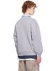 Balenciaga Balenciaga Gray & Blue 'CEO' Team Logo Dry Molleton Shirt Crewneck - 3