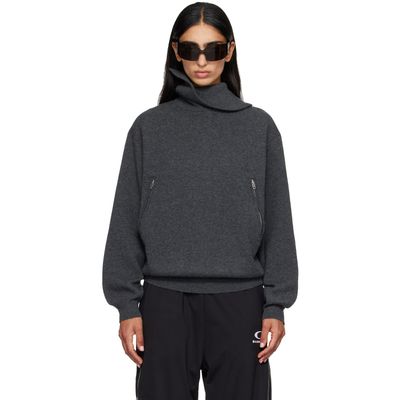 Balenciaga Balenciaga Gray Back-To-Front Turtleneck