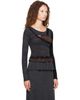 Balenciaga Balenciaga Gray Layered Top - 2