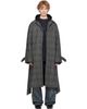Balenciaga Balenciaga Gray Raglan Coat - 1