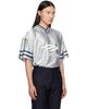 Balenciaga Balenciaga Gray V-Neck Oversized T-Shirt - 2