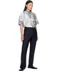 Balenciaga Balenciaga Gray V-Neck Oversized T-Shirt - 5
