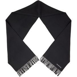 Balenciaga Balenciaga Gray Wool Hooded Scarf