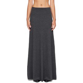 Balenciaga Balenciaga Gray Wool Maxi Skirt