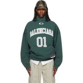 Balenciaga Balenciaga Green Basketball Large Fit Hoodie