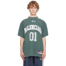 Balenciaga Balenciaga Green Basketball Oversized T-shirt