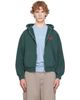 Balenciaga Balenciaga Green Laurel Classic Zip-Up Regular Fit Hoodie - 1