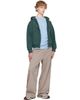 Balenciaga Balenciaga Green Laurel Classic Zip-Up Regular Fit Hoodie - 4