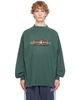 Balenciaga Balenciaga Green Logo L/S Large T-shirt - 1