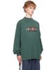 Balenciaga Balenciaga Green Logo L/S Large T-shirt - 2