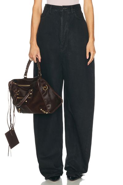 Balenciaga Balenciaga High Waist Barrel Twisted Leg