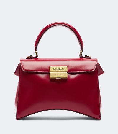 Balenciaga Hourglass Avenue Small Leather Top-Handle Bag