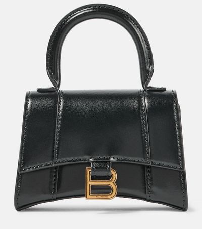 Balenciaga Balenciaga Hourglass Mini leather top-handle bag