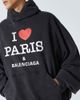 Balenciaga Balenciaga I Love Paris faded cotton hoodie - 5