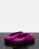 Balenciaga Balenciaga Jet Lag velvet platform thong sandals - 3