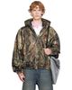 Balenciaga Balenciaga Khaki Camo Flocked Cotton Hooded Jacket - 1