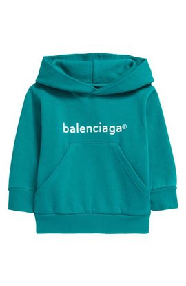 Balenciaga Balenciaga Kids' Classic Logo Cotton Hoodie