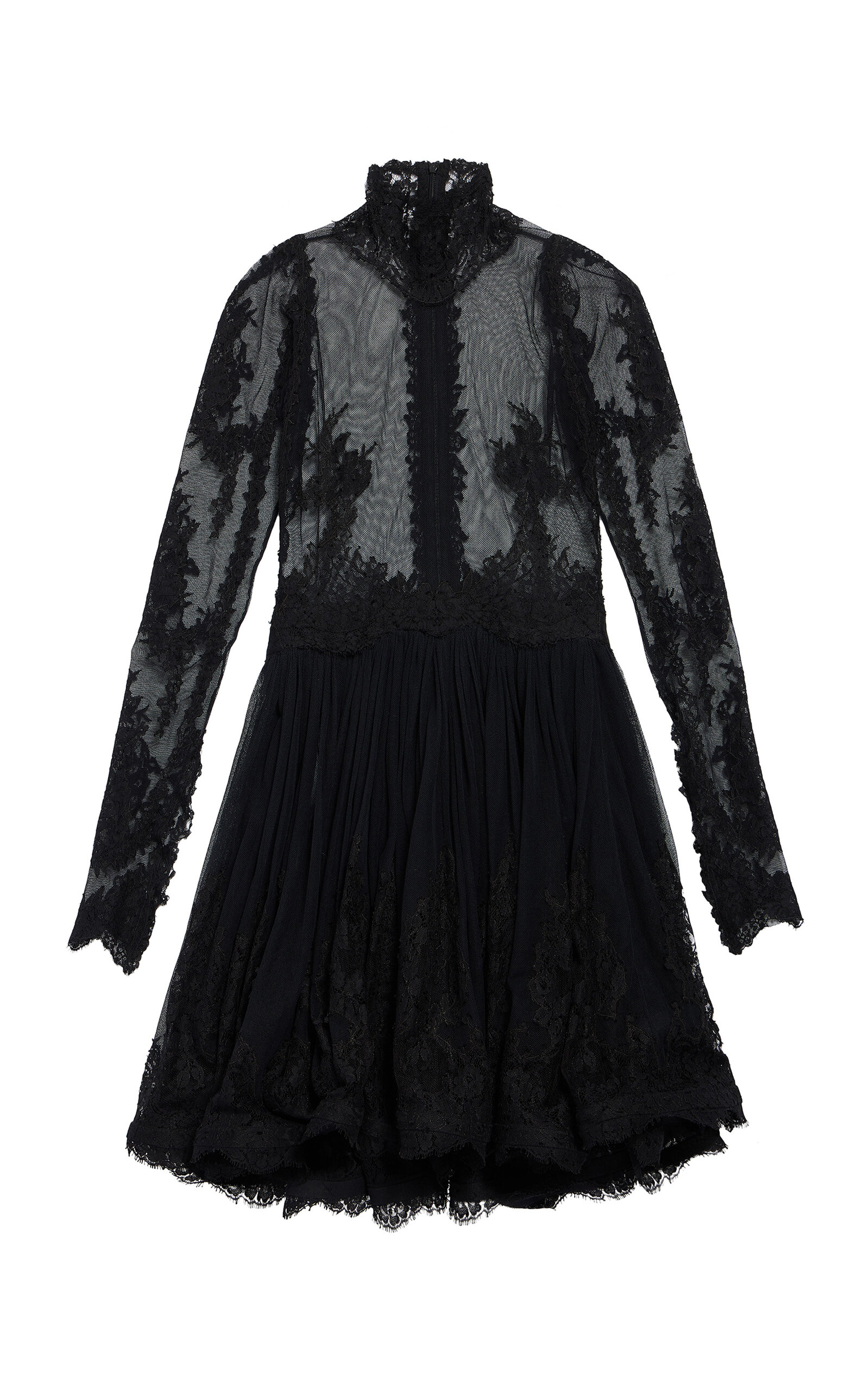 Balenciaga Balenciaga Lace CottonBlend Mini Dress
